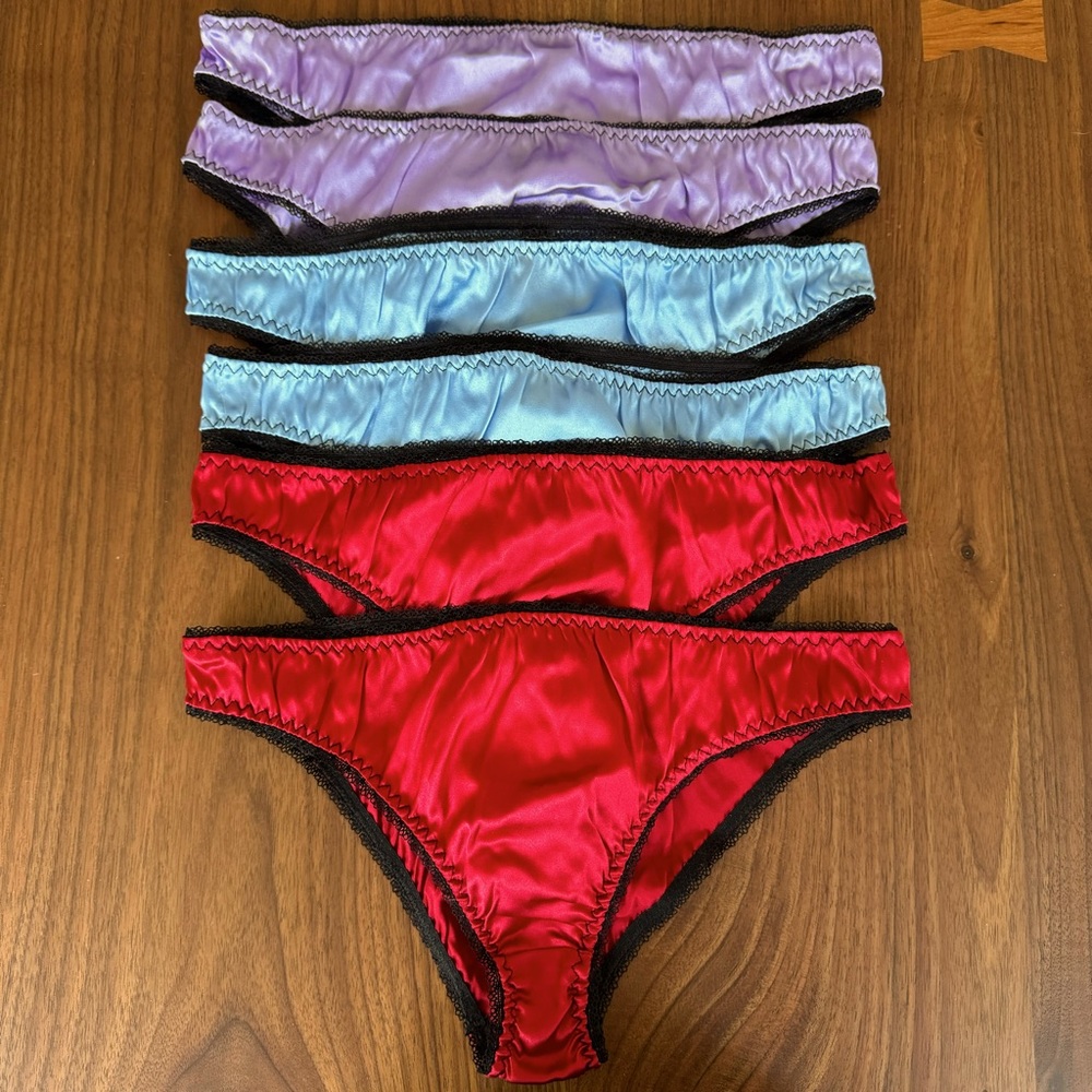 Luxury 😍 Set of 6 💕Couture French Silk Panties S (M)